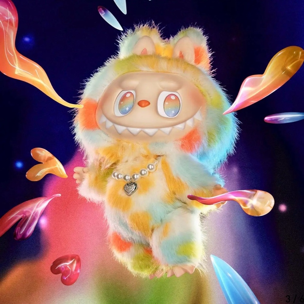 Pop Mart Rock the Universe the Monsters Vinyl Plush Doll - Multicolor authentic